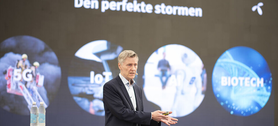 – Folk har et avventende forhold til hva digitaliseringen kan bety for fremtiden, sier Bjørn Taale Sandberg, forskningsdirektør i Telenor. Foto: Martin Phillip Fjellanger