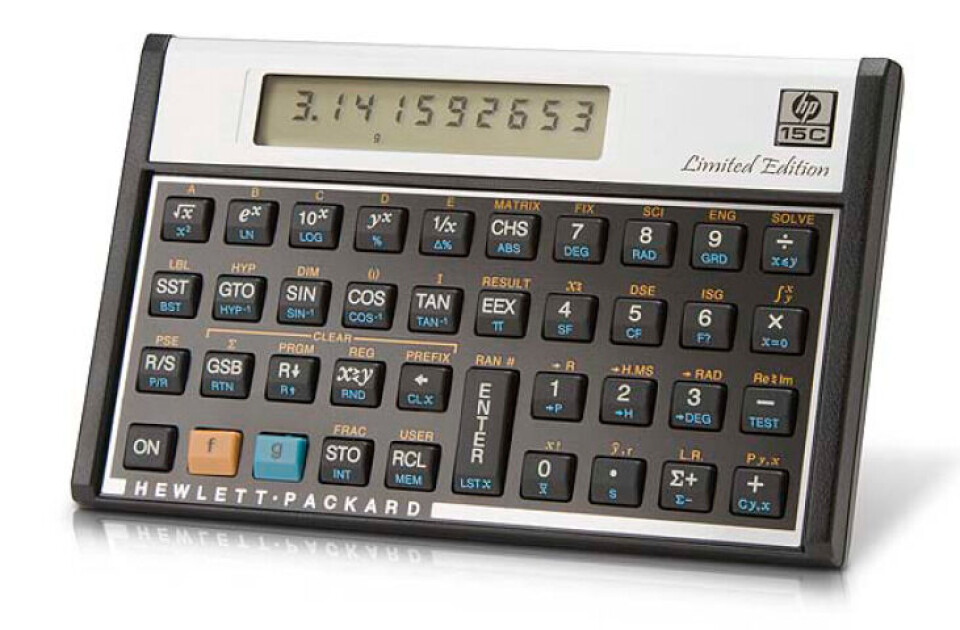 HP 15c Scientific Calculator gjenlanseres. Det er mange av oss som husker denne godt.