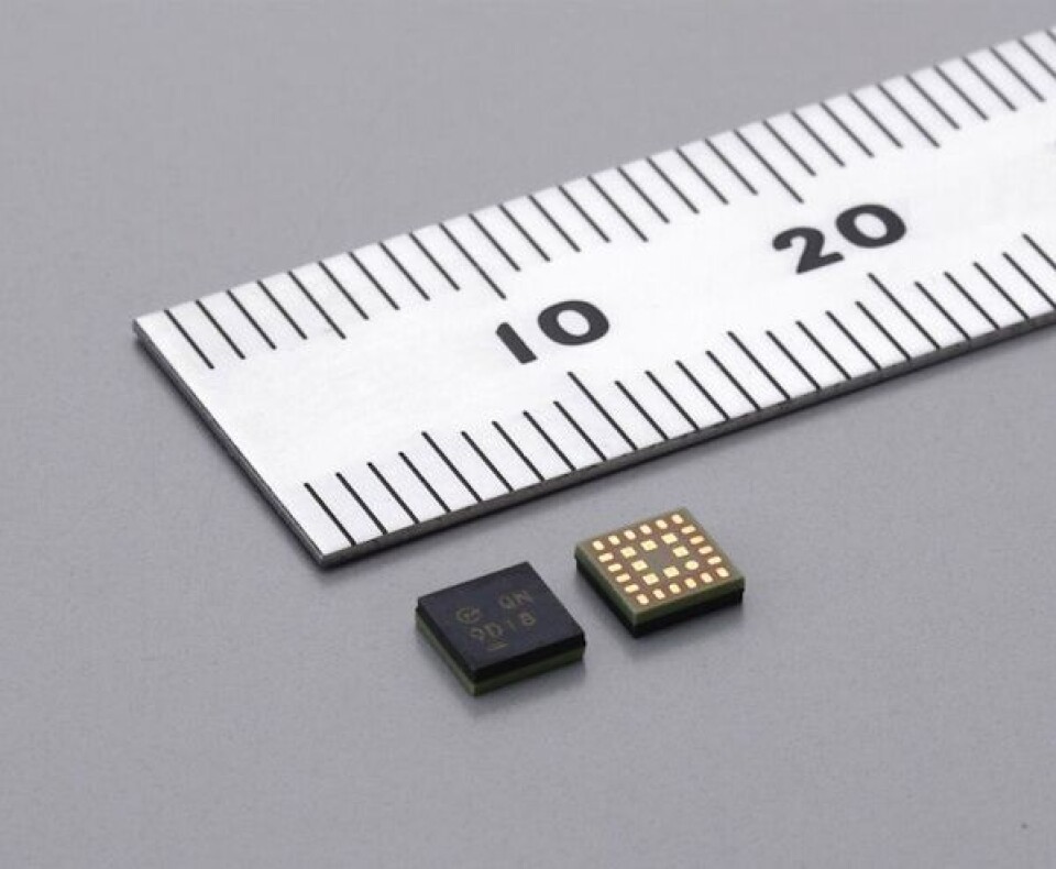 Verdens minste Bluetooth-modul leveres nå av Murata. Foto: Murata Europe.