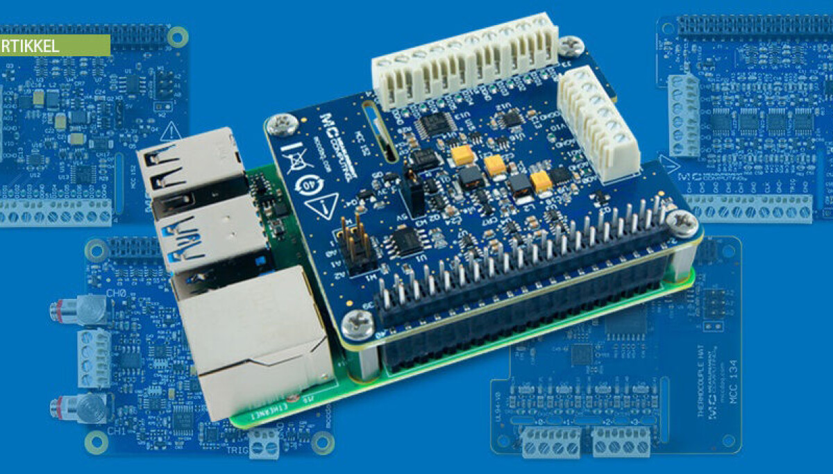 Daq Raspberry Pi Digilent introduserer MCC DAQ for Raspberry Pi