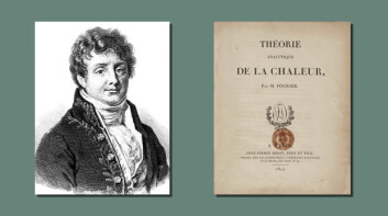 I 1822 demonstrerte den franske fysikeren Joseph Fourier at tiden det tar for varmen å trenge gjennom et materiale er proporsjonal med den negative gradienten i temperaturen og arelet. (Kilde: PRBX)