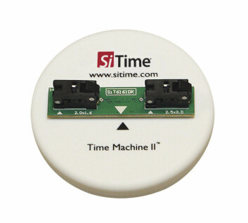 Godt navn på programmeringsenheten til SiTime, for det er nettopp det det er: Programmering av klokkefrekvens.