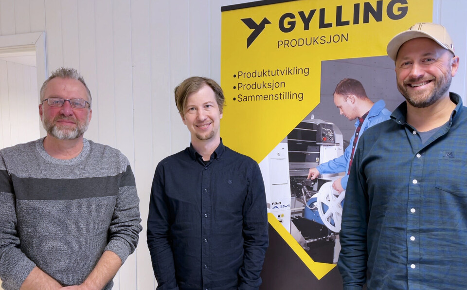 Jarle Mørch, COO, Hans Olav Talgø, leder og skal bygge opp utviklingsavdelingen og Pål Sørensen, daglig leder. Etter et arbeidssomt oppbyggingsår, er de optimistiske når det gjelder inneværende år. Største utfordring og mest krevende er komponentsituasjonen.