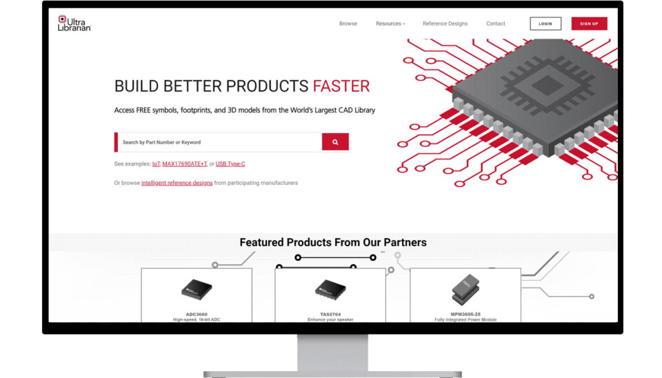 Brukere av DesignSpark får tilgang til millioner av komponentmodeller fra Ultra Librarian Parts Finder. Brukere av DesignSpark får tilgang til millioner av komponentmodeller fra Ultra Librarian Parts Finder.