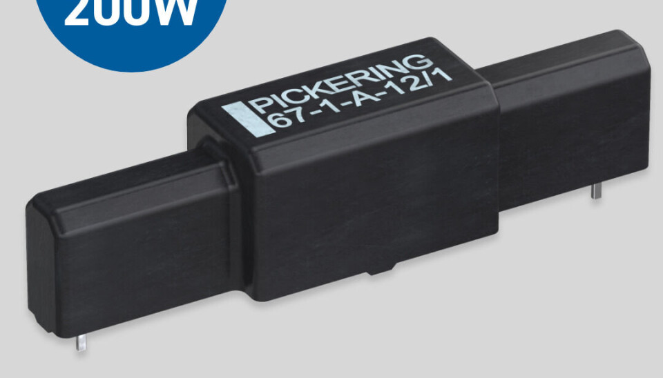 Reed-reléer på opptil 200W