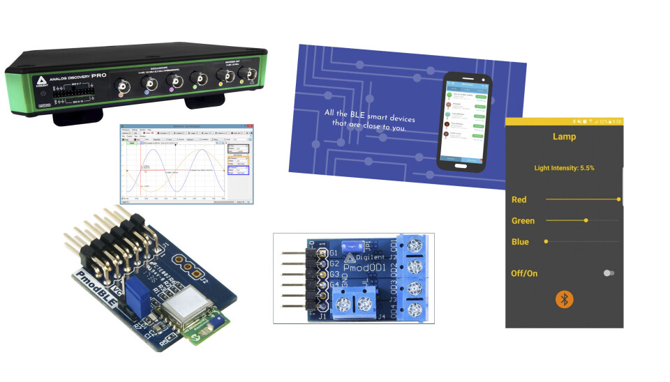 Hvordan bygge en smart lampe med Digilent Analog Discovery Pro og Pmods
