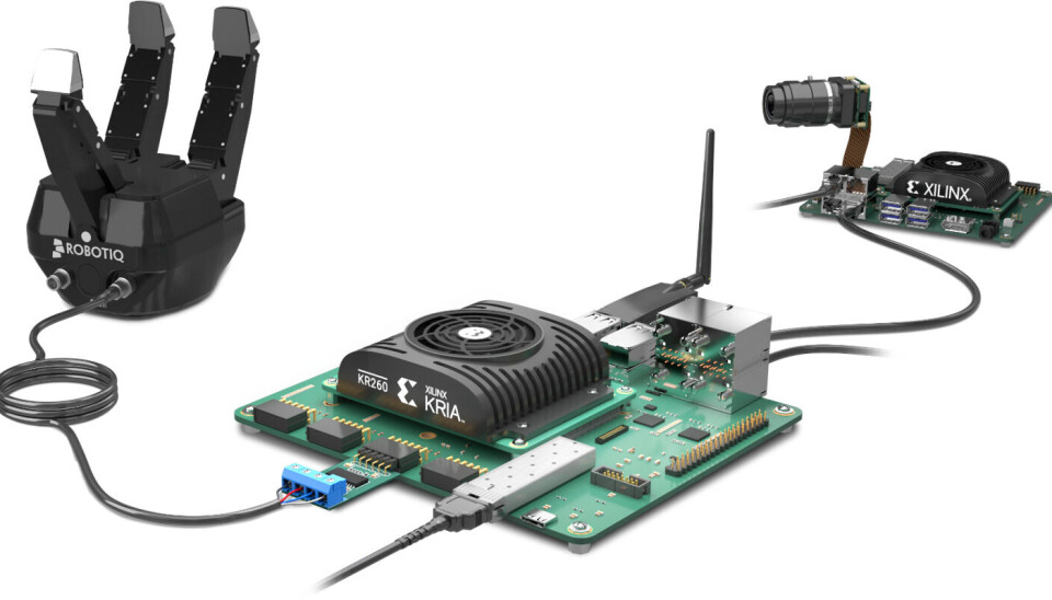 Kria KR260 Starter Kit fra AMD er en komplett ut-av-boksen løsning for rask utvikling av maskinvareakselererte applikasjoner for robotikk, maskinsyn og industriell kommunikasjon og kontroll.