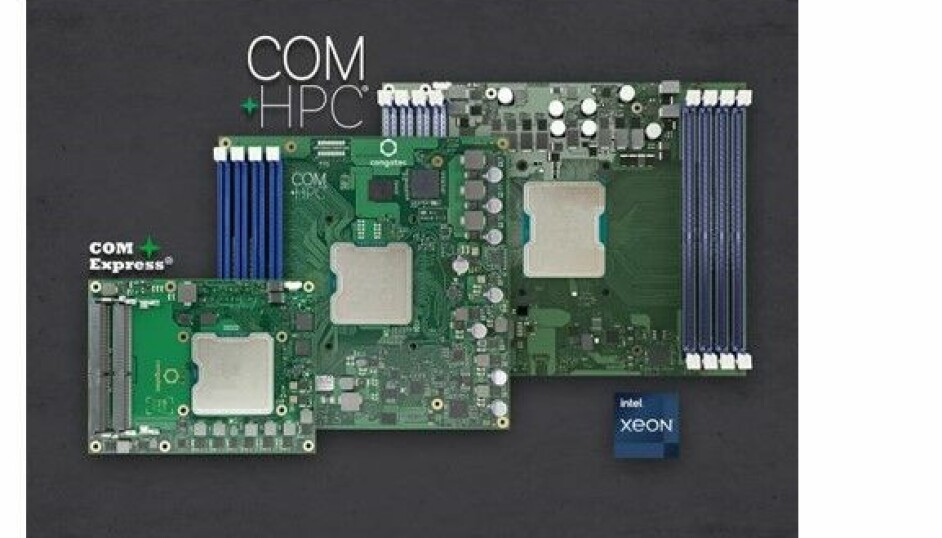 congatec tilbyr Intel Xeon D prosessor på COM-HPC Server Size E og Size D så vel som COM Express Type 7.