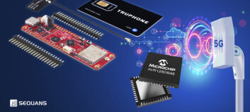 Utviklingskort for 8-bit mikrokontrollere kommuniserer med 5G LTE-M smalbånd IoT