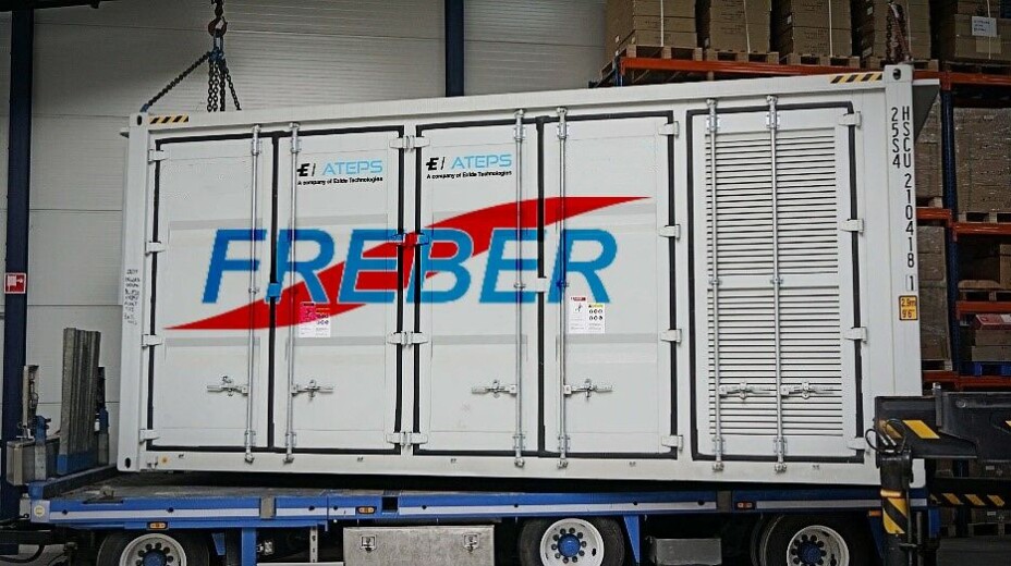 Freber skal levere 20 fots containere med en batterikapasitet på totalt 3,3 MWt.