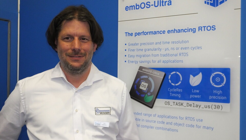- Med embOS har vi gjort oss uavhengig av de regelmessige systemtikkene, sier Dirk Akemann.