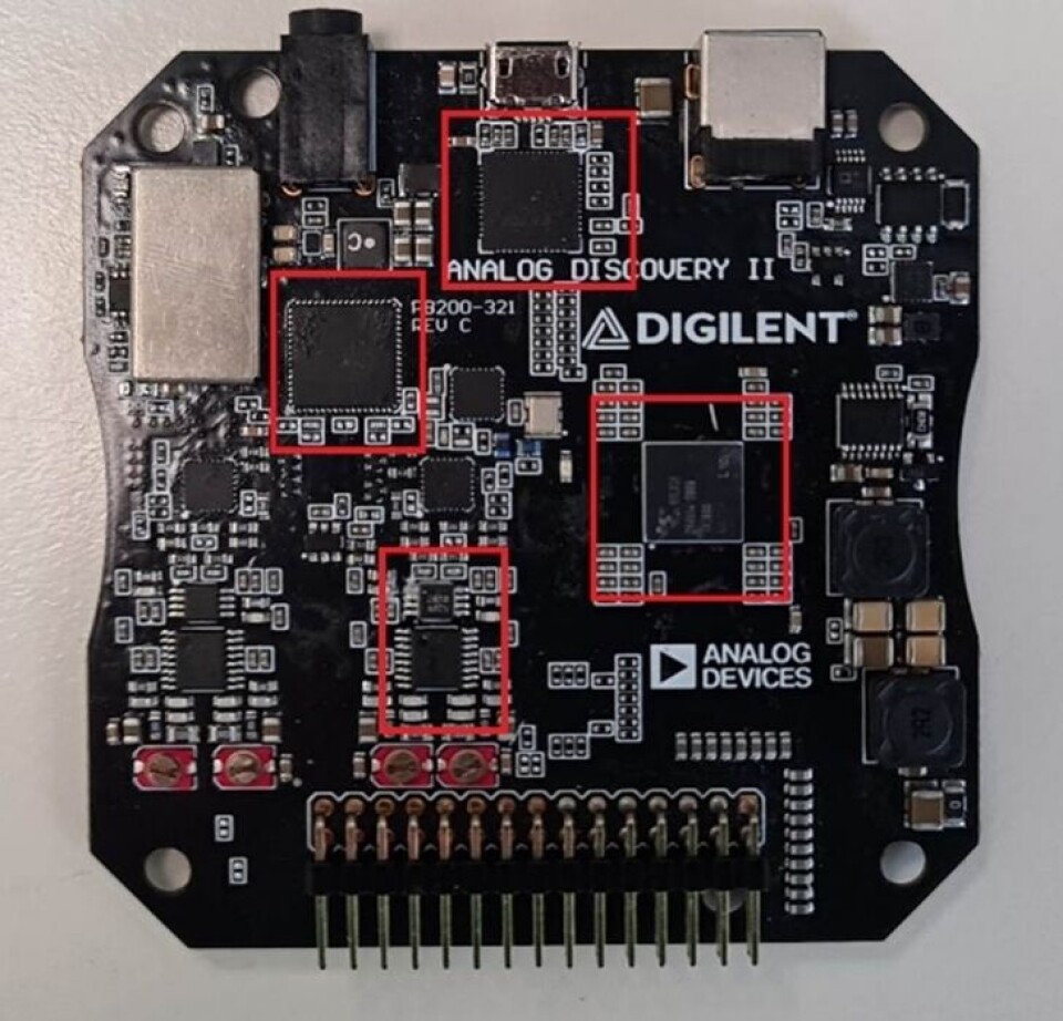 Fig. 3: Komponenter under test Fig. 3: Komponenter under test