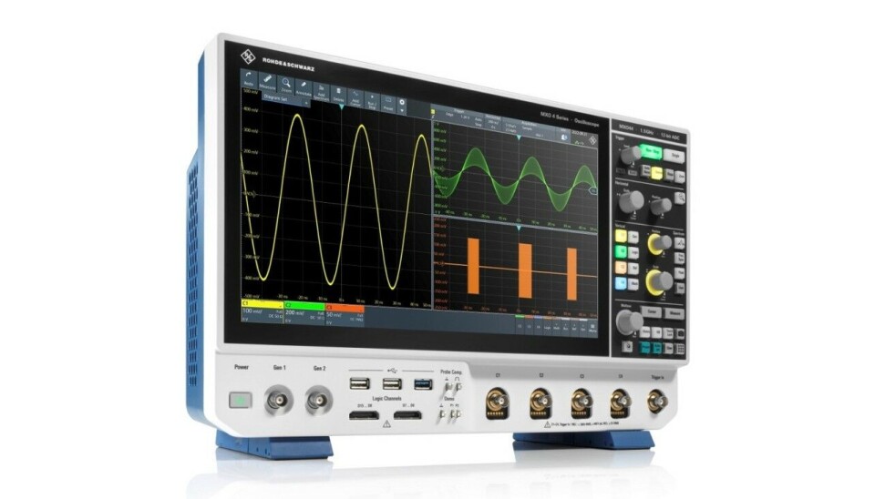 R&S MXO 4 er et helt nytt oscilloskop fra Rohde & Schwarz. R&S MXO 4 er et helt nytt oscilloskop fra Rohde & Schwarz.