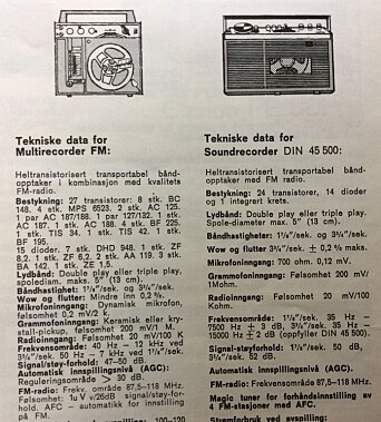 Tekniske data: Fra katalog. Tekniske data: Fra katalog.
