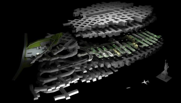 NIRD står dypt inne i Lefdal Mine Datacenter (LMD), som holder til i en nedlagt olivingruve på Vestlandet. Gruveområdet strekker seg over 120 000 kvadratmeter inn i fjellet, fordelt på mange plan. Illustrasjon LMD. NIRD står dypt inne i Lefdal Mine Datacenter (LMD), som holder til i en nedlagt olivingruve på Vestlandet. Gruveområdet strekker seg over 120 000 kvadratmeter inn i fjellet, fordelt på mange plan. Illustrasjon LMD.