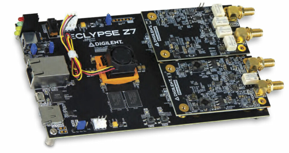 Figur 1: Eclypse Z7 Zynq-7000 FPGA-kortet brukes for hardware-in-the-loop.