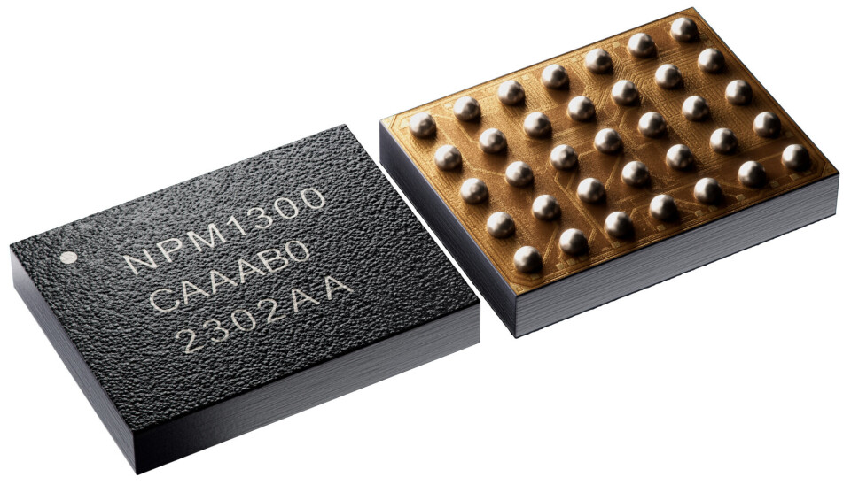 nPM1300 PMIC er Nordic Semiconductors tredje kraftstyrsingskrets. nPM1300 PMIC er Nordic Semiconductors tredje kraftstyrsingskrets.