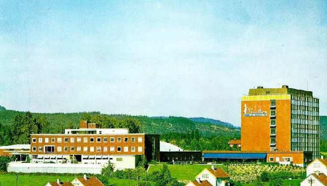 Tandbergs Radiofabrikk på Kjelsås (fra brosjyre). Tandbergs Radiofabrikk på Kjelsås (fra brosjyre).