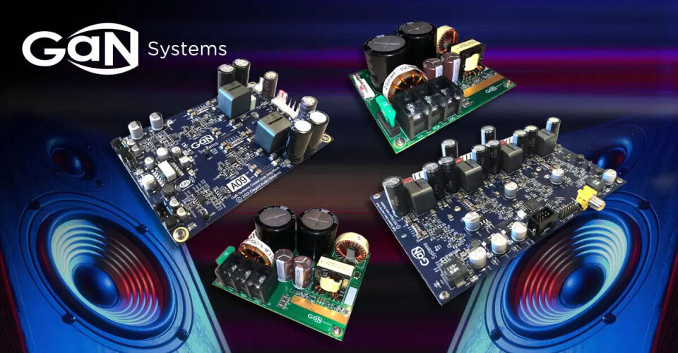 GaN Systems leverer til en rekke sektorer. Her eksempler på lydkort. GaN Systems leverer til en rekke sektorer. Her eksempler på lydkort.