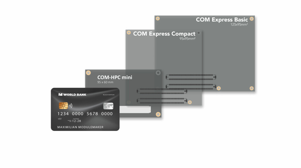 Det er alltid plass til et mindre fotavtrykk: COM Express Basic og Compact bærekort kan enkelt romme COM-HPC Mini-moduler.