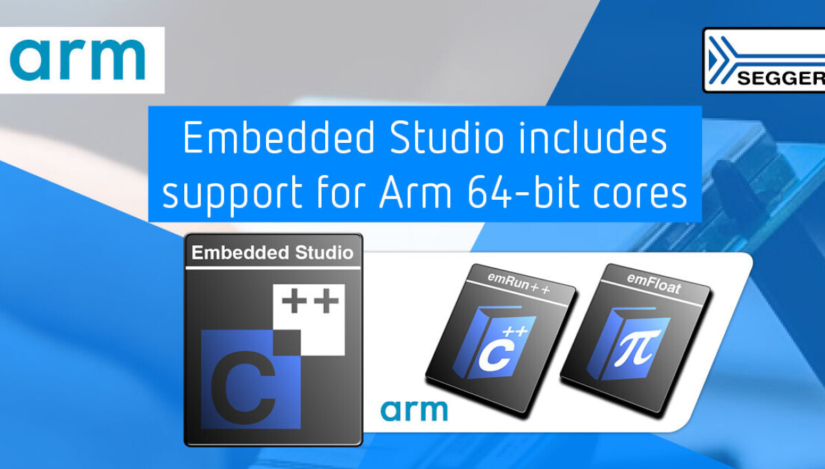 Windows Embedded Studio Støtter 64 bit Arm i Embedded Studio