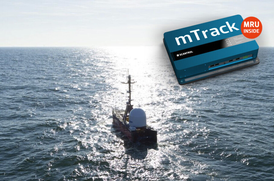 Fugro Blue Essence og Fugro Blue Volta: Scantrols mTrack-enhet brukes til å styre Hydramecs UMS system for Fugros ROV Fugro Blue Volta, ombord i USVen Fugro Blue Essence. Fugro Blue Essence og Fugro Blue Volta: Scantrols mTrack-enhet brukes til å styre Hydramecs UMS system for Fugros ROV Fugro Blue Volta, ombord i USVen Fugro Blue Essence.