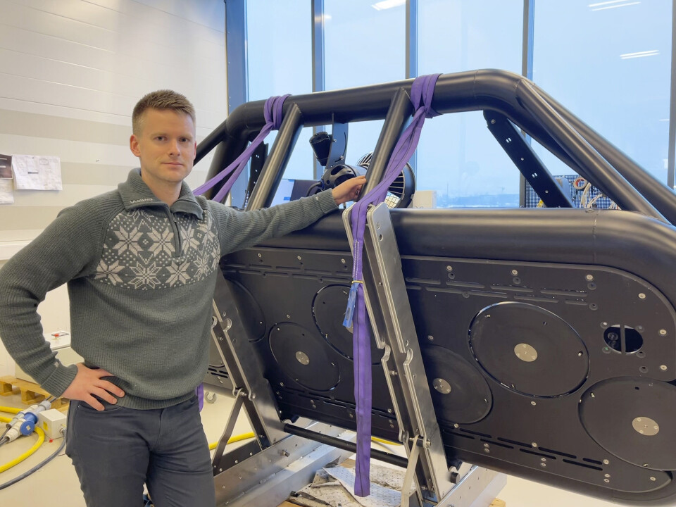 Åsmund Sundsvalen, administrerende direktør i Sperre AS med vaskeroboten som har vist seg å være en suksess. Åsmund Sundsvalen, administrerende direktør i Sperre AS med vaskeroboten som har vist seg å være en suksess.