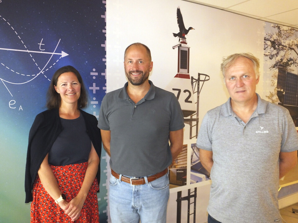 Gylling-selskapene i Norge gjør det bra, og det tette utviklings- og produksjonssamarbeidet mellom Gylling Teknikk og Gylling Produksjon åpner et stort potensiale for videre vekst – her representert av (f.v.) markedssjef Anja Reiler, Pål Sørensen (Gylling Produksjon) og Jørgen Løvlie. Gylling-selskapene i Norge gjør det bra, og det tette utviklings- og produksjonssamarbeidet mellom Gylling Teknikk og Gylling Produksjon åpner et stort potensiale for videre vekst – her representert av (f.v.) markedssjef Anja Reiler, Pål Sørensen (Gylling Produksjon) og Jørgen Løvlie.