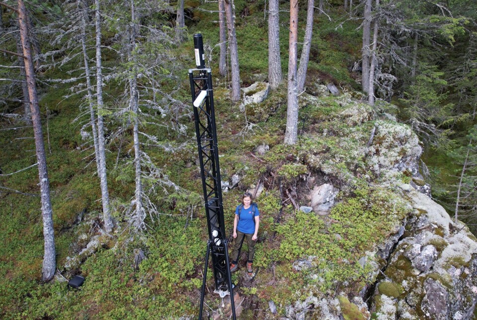 Måleinstrumentet i Tinnsjøveien. Måleinstrumentet i Tinnsjøveien.