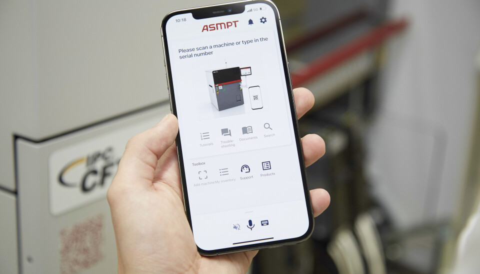 Virtual Assist er alltid der og bruker AI for å støtte alle produktintroduksjons-, service- og vedlikeholdsaktiviteter på fabrikkgulvet. Takket være NLP-teknologi kan brukere stille spørsmål om Virtual Assists «akkurat som en menneskelig kollega». Foto: ASMPT Virtual Assist er alltid der og bruker AI for å støtte alle produktintroduksjons-, service- og vedlikeholdsaktiviteter på fabrikkgulvet. Takket være NLP-teknologi kan brukere stille spørsmål om Virtual Assists «akkurat som en menneskelig kollega». Foto: ASMPT