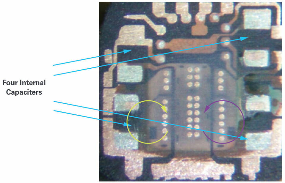 Figur 8. Avdekket LT8640S Silent Switcher 2-regulator.
