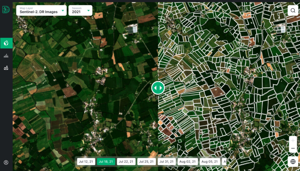 Overgjødsling påvirker 40 % av jordbrukslandet, og fører til et årlig avlingstap på 15-20 % for kornprodusenter. DigiFarm bruker kunstig intelligens og satellittdata for å takle problemer som dette.