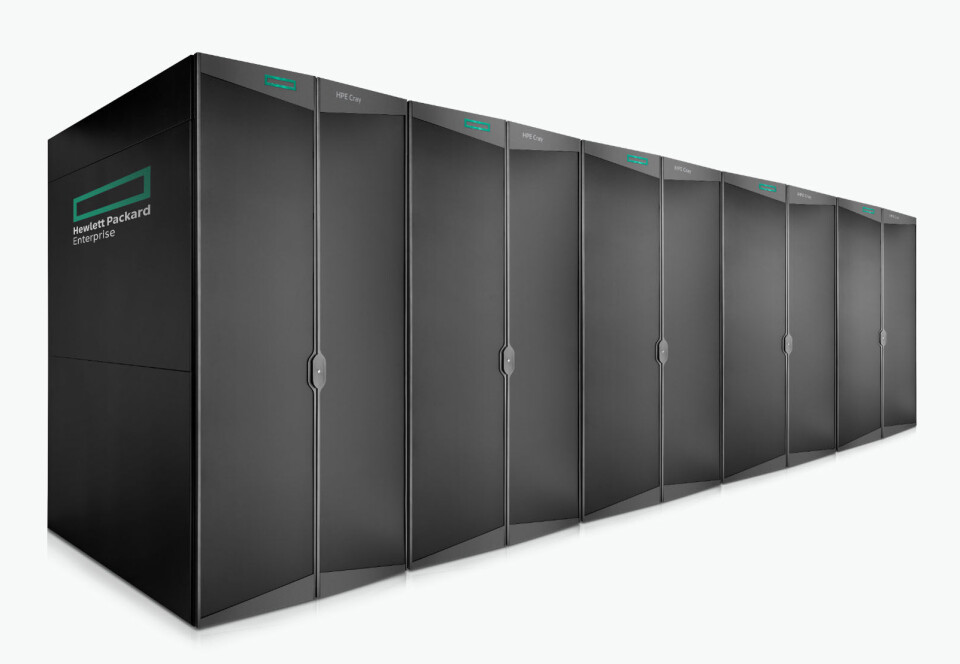 Norges neste superdatamaskin blir en HPE Cray EX Supercomputer. Alle beregningsnodene plasseres inn i to HPE Cray Supercomputing EX4000-kabinetter som begge fylles helt opp og vil veie om lag fire tonn hver.