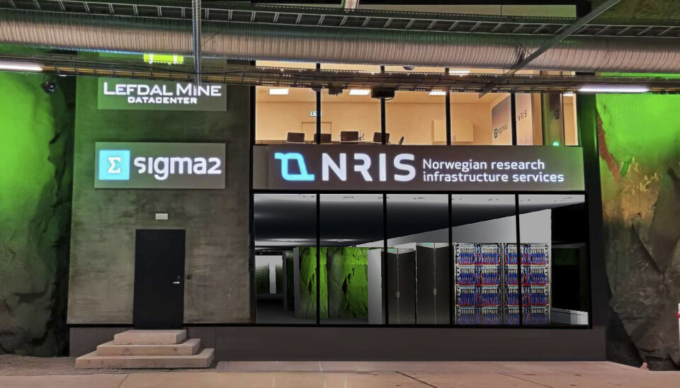 I første rack-lengde bak vinduet i 1.etg i Sigma2s datahall hos i Lefdal Mine Datacenter skal den nye superdatamaskinen stå.