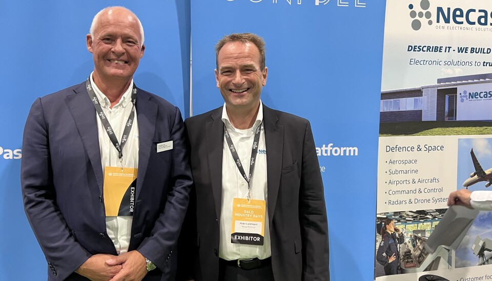 Torben Hajslund, salgssjef for Confidee i Danmark og initiativtager Peter Ladefoged, administrerende direktør i Necas A/S.