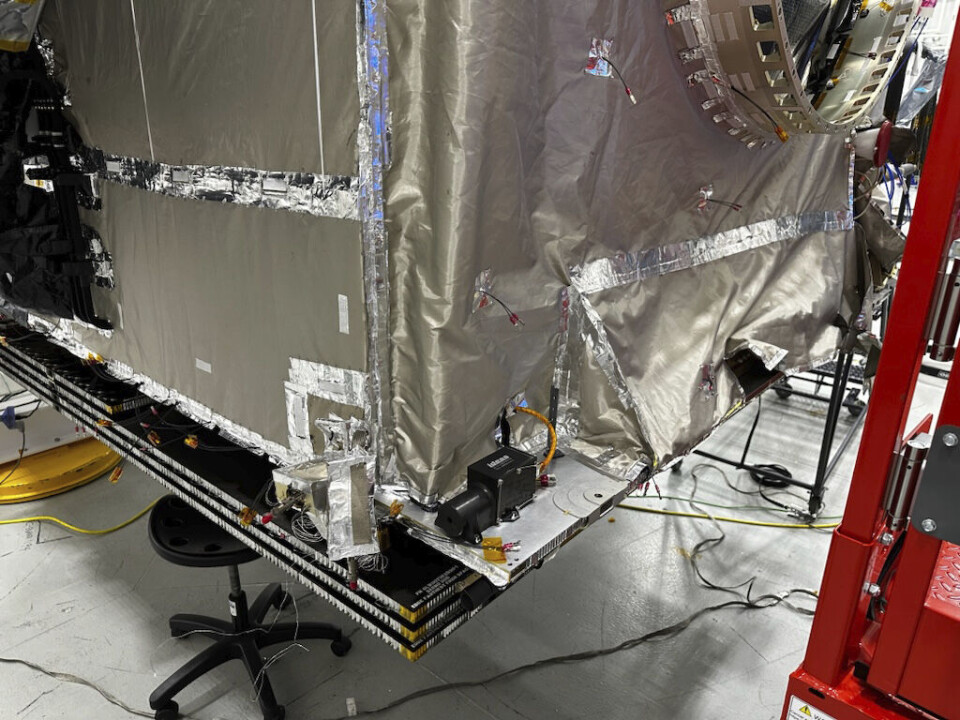 Ikke stor, men viktig: Slik er Norm-detektoren plassert i ASBM-satellitten.