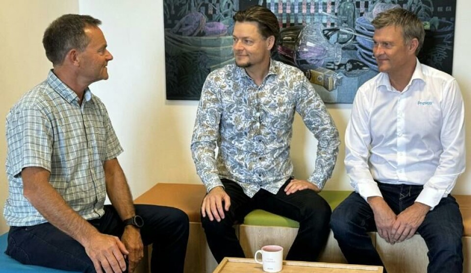 Styrker samarbeid: Henrik Møller (Prevas), Henrik Mathiassen (Design-People) og Søren W. Mathiasen (Prevas).