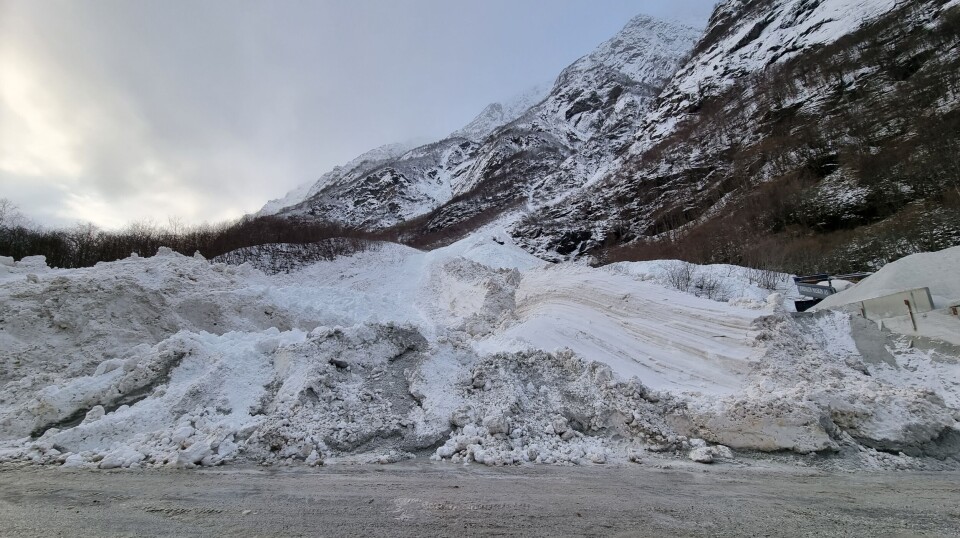 Sånn kan det se ut etter at et skred har gått.