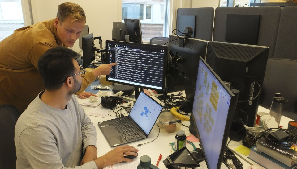 Grin har sikret seg et tverrfaglig ekspertteam som omfatter alle fagområder innen utvikling og design, inkludert bildegjenkjenning, som er en av hovedteknologiene. Her diskuterer daglig leder og software utvikler Lars-Martin Berglund og Adeel Saleem detaljer i videreutviklingen.