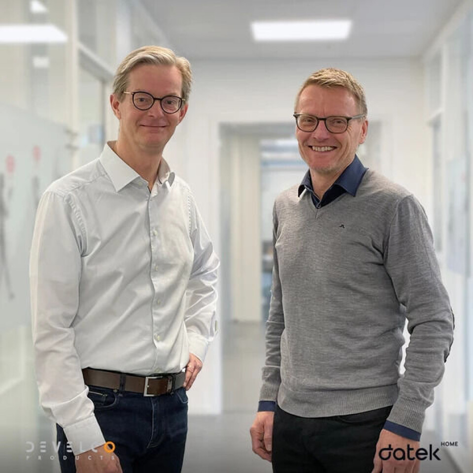 Karsten Ries, CEO i Develco Products & Sondre Aarrestad, CEO i Datek Smart Home.