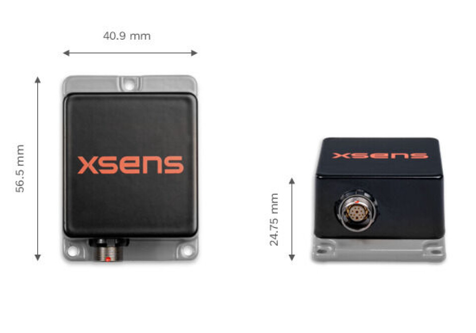 Xsens Sirius har Inertial Measurement Unit (IMU), Vertical Reference Unit (VRU) og Attitude and Heading Reference System (AHRS), konstruert for å levere pålitelig 3D-, sanntid- og nøyaktige data under de mest krevende forhold.