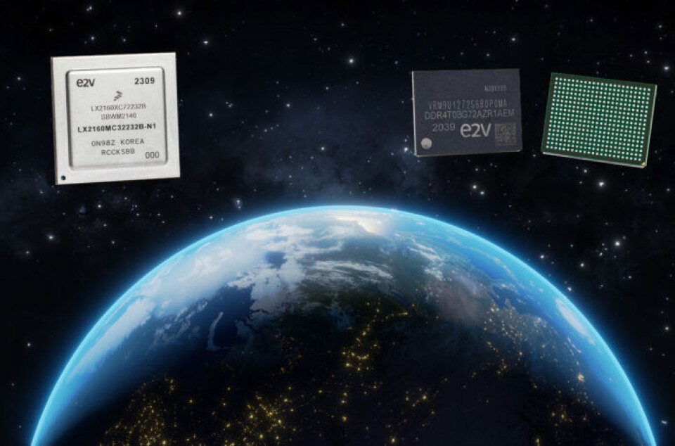 Utviklingsmodellene (EM) av LX2160 har samme passform/utforming/funksjon som flightmodeller (FM).