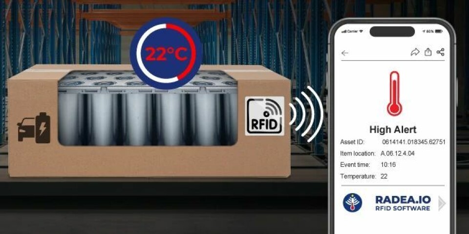 Batteriovervåking med RFID.
