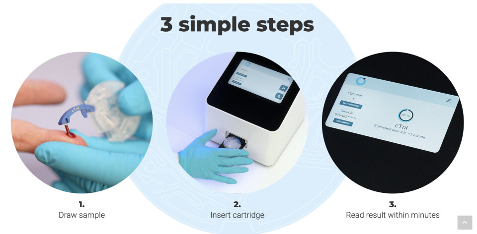 På 1-2-3, bokstavlig talt, analyserer SpinChip blodprøver i løpet av minutter.