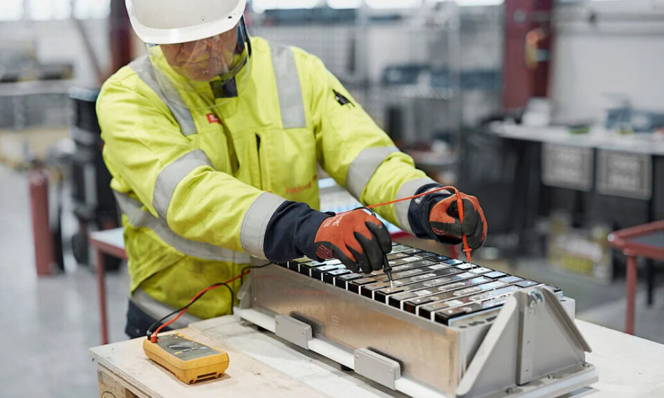 Hydrovolt driver et av Europas største gjenvinningsanlegg for elbilerbatterier i Fredrikstad.