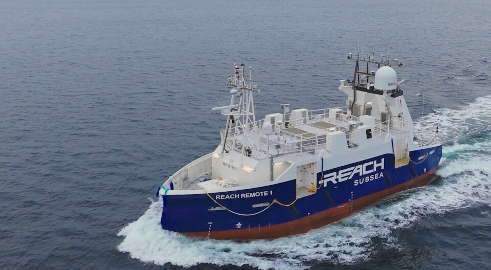 Kongsberg Maritime har levert første Reach Remote ubemannede overflatefartøy (USV)