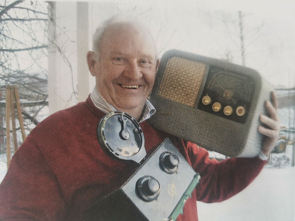 Fredrik C. Hildisch er ute med bok om Radionette-historien. Bildet er fra en tidligere reportasje i Elektronikk.