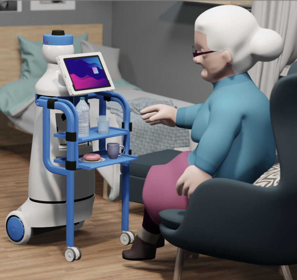 PPM Robotics i Trondheim fikk 500 000 kroner i DIP-støtte for å utvikle en sykehjemsrobot.
