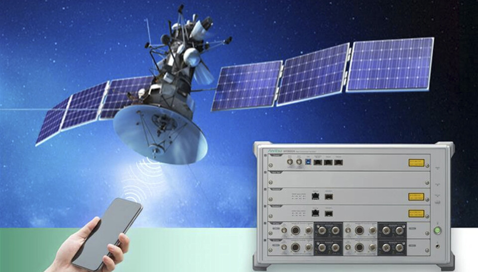 Utvidelsen til MT8000A gjør at også satellittkommunikasjon kan testes.