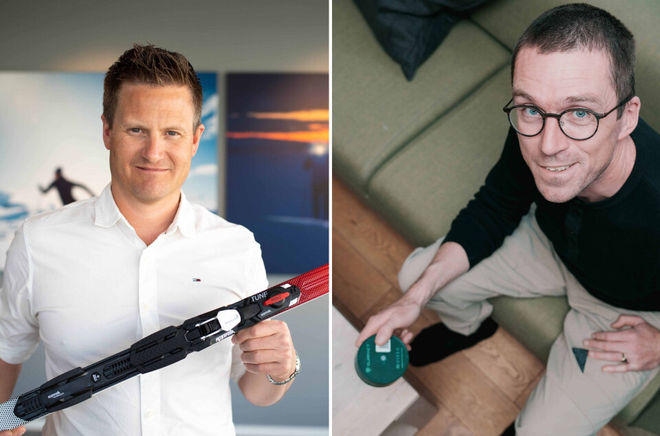 Made in Norway: Torstein Myklebostad, daglig leder i Rottefella og Per Magne Helseth, CEO i Surfact.